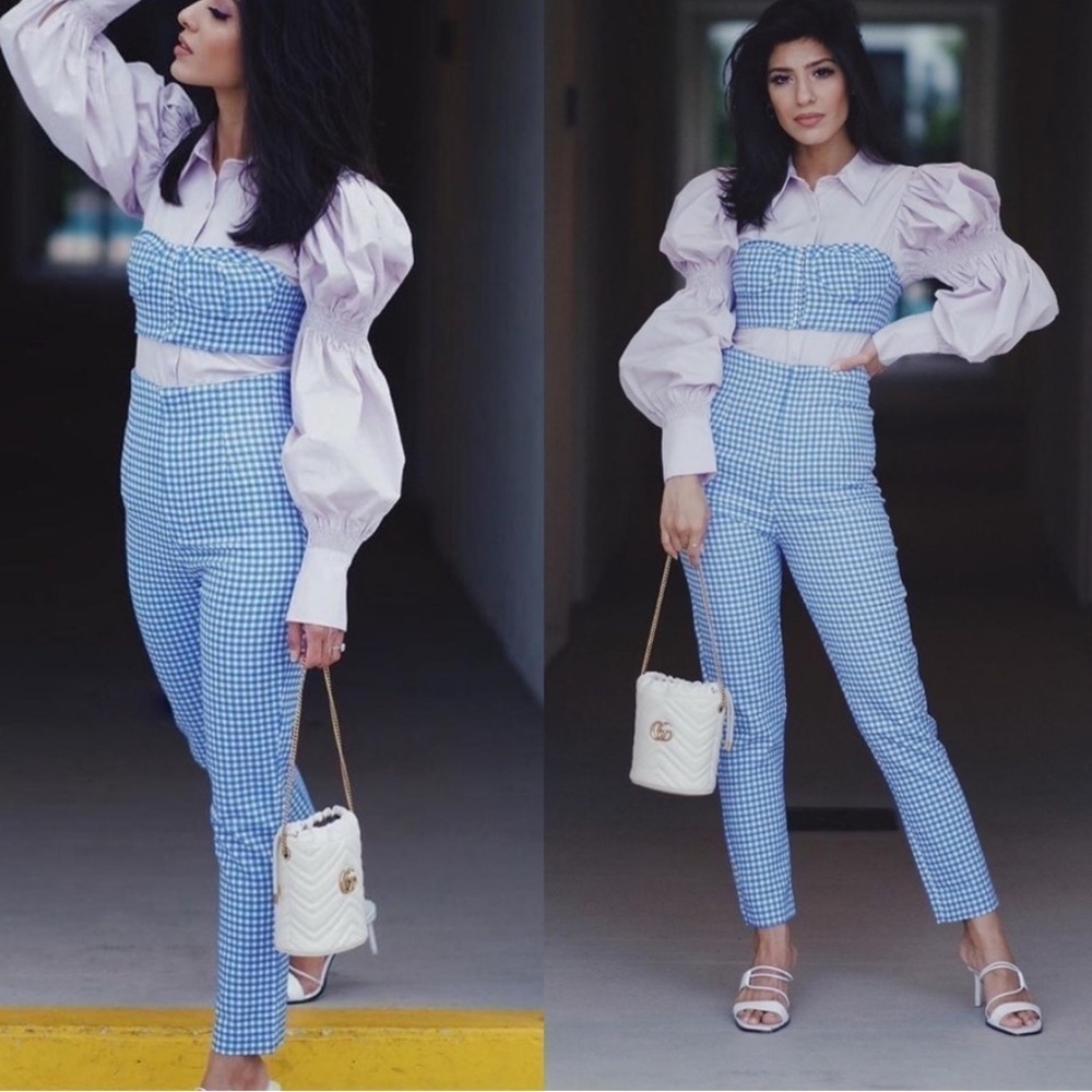 ZARA Gingham Pants